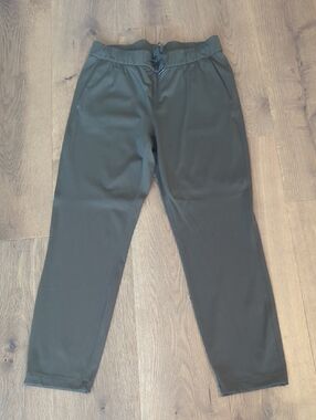 CRZ YOGA Olive Green Drawstring Travel Pants